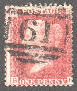 Great Britain Scott 33 Used Plate 101 - BH - Click Image to Close